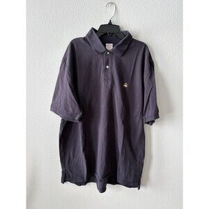 Brooks Brothers Slightly Faded Black Polo Original Fit Short Sleeve Size X-Large